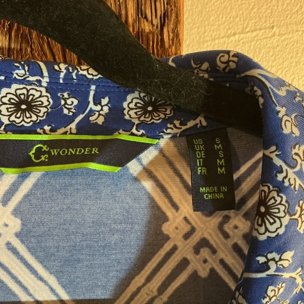 C. Wonder Blue Floral Patterned Dress - Picture 2 of 6